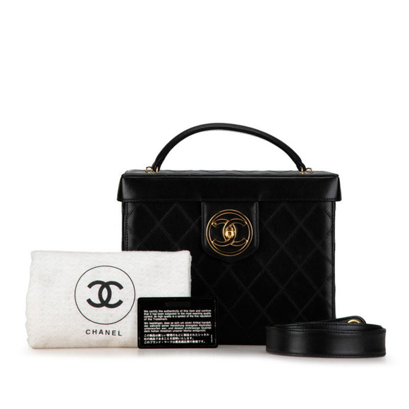 Chanel CC Vanity Case Leather Shoulder Bag in Good condition - Picture 10 of 11